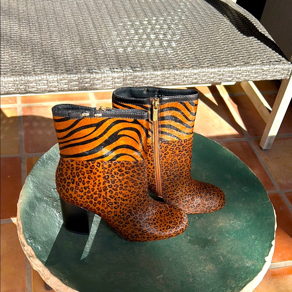 franco sarto 3 inch heel calf hair lady gaga type boots